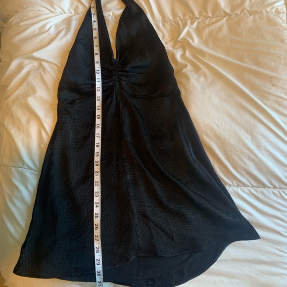 Zara Structured Satin Effect Halter Dress - Picture 6 of 6